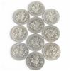 Image 1 : 10 Canadian 1970 Manitoba Centennial Dollar Coins - first commemorative nickel dollar issued by the 