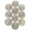Image 2 : 10 Canadian 1970 Manitoba Centennial Dollar Coins - first commemorative nickel dollar issued by the 