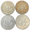 Image 1 : 4 US Silver Kennedy Half Dollar Coins - 40% Silver - (1965,66, & 2 x 1967) - Circulated