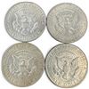 Image 1 : 4 US Silver Kennedy Half Dollar Coins - 40% Silver - ( 3 x 1967 & 1 x 1969) - Circulated