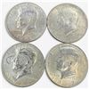 Image 2 : 4 US Silver Kennedy Half Dollar Coins - 40% Silver - ( 3 x 1967 & 1 x 1969) - Circulated