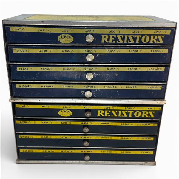 IRC Resistors Resisto-O-Cabinet Metal Part Organizers Includes Contents
