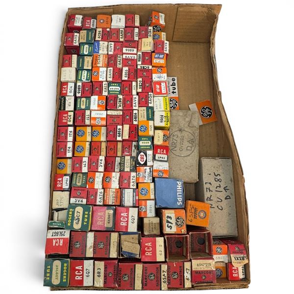 Premium Lot of  Audio & Radio Vacuum Tubes 6SN7, 6V6, 6L6, 12AX7, 12AT7, 12AU7, 6CG7, 6SQ7 & More