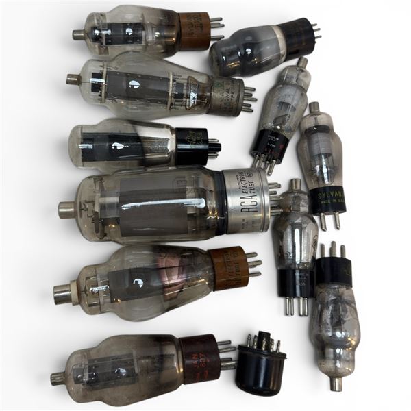 Large Mixed Lot of Loose Vintage Vacuum Tubes Jan-807, Ken-Rad 6L6, Sylvania Vt-100a, RCA, GE & More