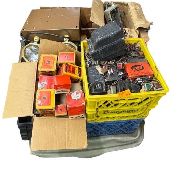Pallet Lot of Assorted Electronics Parts, Transformers, Capacitors, Wire, Cable, Copper, Aluminum #2