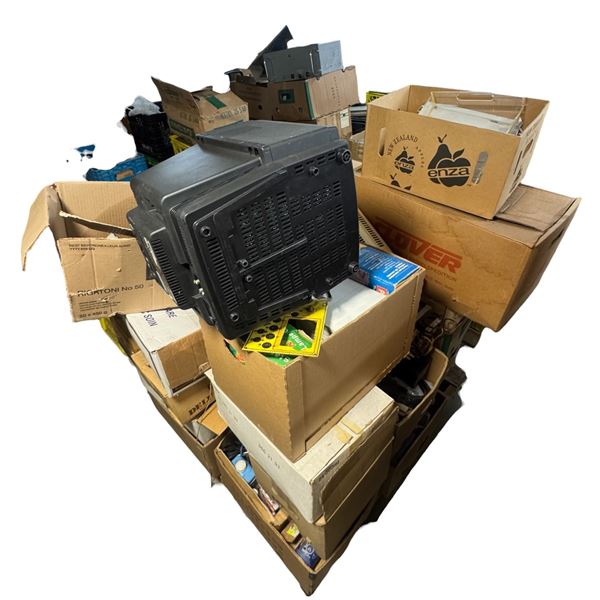 Pallet Lot of Assorted Electronics Parts, Transformers, Capacitors, Wire, Cable, Copper, Aluminum #7