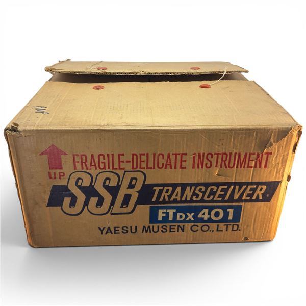 Vintage Yaesu FTDX 401 Hybrid HF Transceiver Ham Radio Excellent Condition W Box