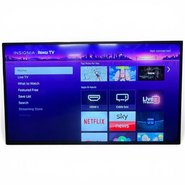 Insignia LCD Television Monitor 50" NO Remote Wall Mounted Only No Stand/Legs