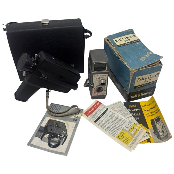 Bell & Howell 220 & Rollei 8mm Movie Cameras