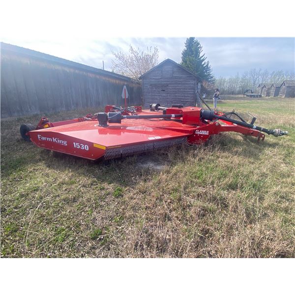 Farm King 1530, 15 ft. Rough cut mower, SN. Y1530-650000001, Like New