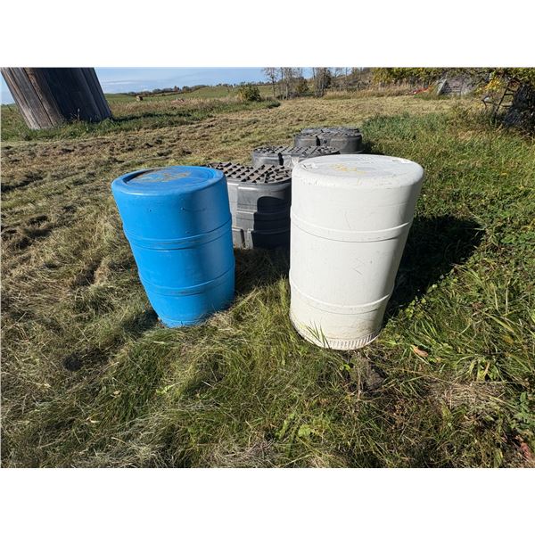 2- Plastic Barrels