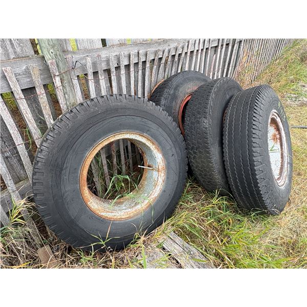 4- Used 10.00x20 Tires & rims