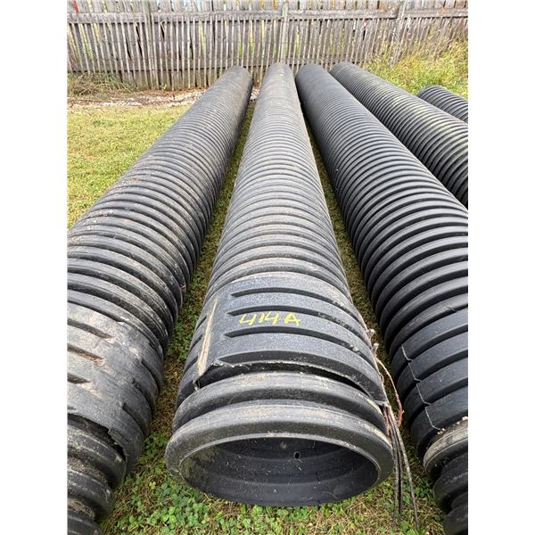 18 inch Inside dia. X 20 ft. black plastic culvert