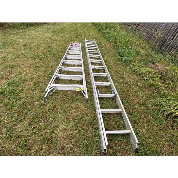 8 ft. Step ladder & ext. alum. Ladder