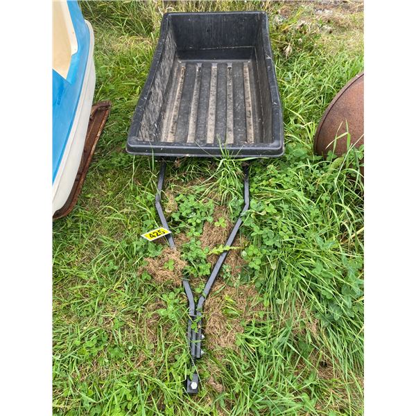 Black calf sled