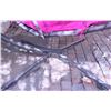 Image 6 : Outdoor Hanging Chaise Lounger with Pink Cushion and Steel Frame