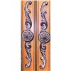 Image 7 : Large Ornate Wood China Cabinet with Glass Doors and Carved Details