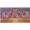 Image 8 : Large Ornate Wood China Cabinet with Glass Doors and Carved Details