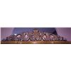 Image 9 : Large Ornate Wood China Cabinet with Glass Doors and Carved Details