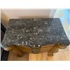 Image 3 : Ornate Carved Wood Chest of Drawers with Marble Top