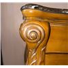 Image 6 : Ornate Carved Wood Chest of Drawers with Marble Top