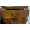 Image 8 : Ornate Carved Wood Chest of Drawers with Marble Top