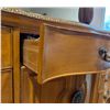 Image 4 : Wooden Dresser with Ornate Carvings and Matching Mirror