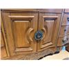 Image 5 : Wooden Dresser with Ornate Carvings and Matching Mirror