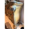 Image 8 : Wooden Dresser with Ornate Carvings and Matching Mirror