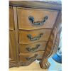 Image 9 : Wooden Dresser with Ornate Carvings and Matching Mirror