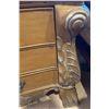 Image 4 : Wooden Chest of Drawers With Ornate Carvings and Marble Top