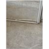 Image 3 : Framed Sliding Closet Mirror Doors with Visible Damage