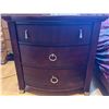 Image 2 : Wooden Bow-Front Nightstands with Drawers