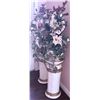Image 2 : Decorative Faux Floral Arrangements in Column-Style Planters