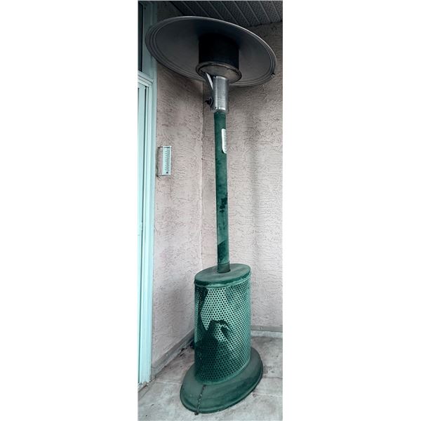 Outdoor Propane Patio Heater with Perforated Base and Reflective Dome