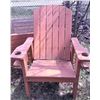 Image 2 : Two Wooden Adirondack Chairs with Matching Raised Garden Bed