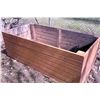 Image 4 : Wooden Outdoor Double Chair With Center Table and Planter Box