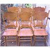 Image 1 : Six Carved Oak Dining Chairs with Two Armchairs