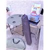 Image 1 : Uline Folding Table with Carrying Case, Folding Chair, and Kingsford Charcoal BBQ Bag