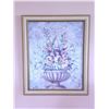Image 1 : Framed Floral Still Life Print with Ornate Gold-Tone Frame