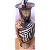 Image 2 : Tall Decorative Ceramic Vase With Animal Print Design