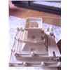 Image 2 : Resin Architectural Fort Diorama and Carved Elephant Motif Decorative Brass Vase