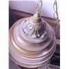 Image 4 : Hanging Rain Lamp with Water Mill and Figurines, Brass Finish