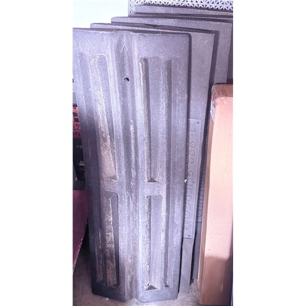 Rectangular Plastic Panels with Industrial Markings