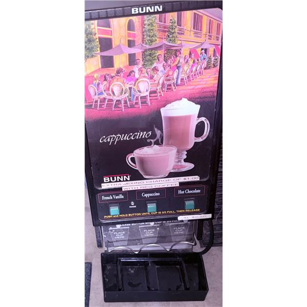 Bunn Cappuccino Dispenser With Three-Flavor Selection
