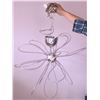 Image 2 : Modern Chrome Floral Pendant Light Fixture