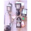 Image 1 : Exterior Wall-Mounted Metal and Glass Light Fixtures