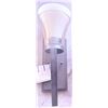 Image 2 : 3 Outdoor Wall-Mounted Light Fixtures, Frosted Glass with Metal Frames