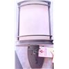 Image 3 : 3 Outdoor Wall-Mounted Light Fixtures, Frosted Glass with Metal Frames
