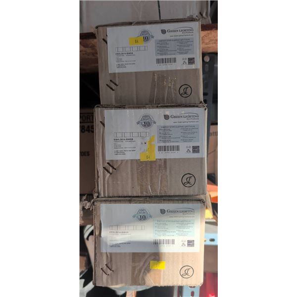 Stack of Three Georg Fischer Piping Systems PVC Fittings Boxes